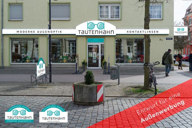 Außenansicht des Ladengeschäftes