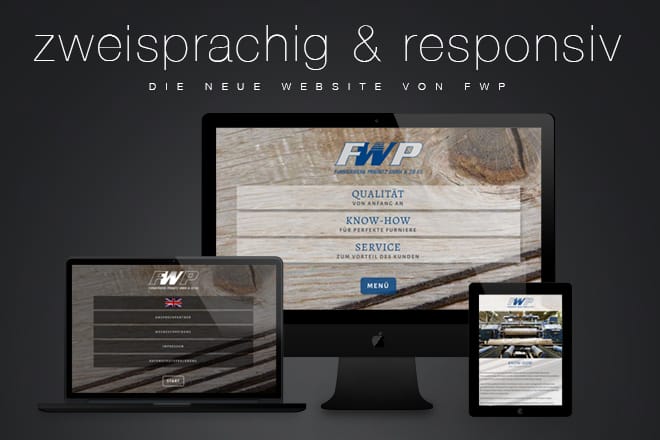 Mockups der Website