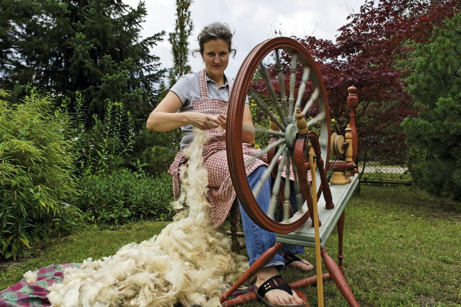 Die Wollspinnerin – Birte Glißmann aus Cumlosen